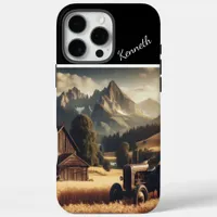 Tractor in Mountain Valley iPhone 16 Pro Max Case