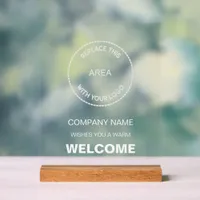 Business Logo Company Welcome Sign