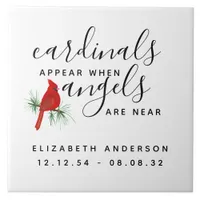 Cardinal Remembrance Tribute Ceramic Tile