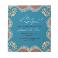 Budget Invitations | Modern Lace Engagement Notepad