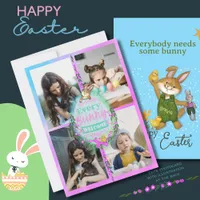 Every Bunny welcome Easter Photo Holiday Card