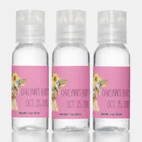 Watercolor Calf Baby Shower Hand Sanitizer