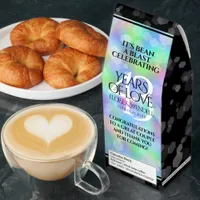 Elegant 43rd Opal Wedding Anniversary Celebration Roasted Coffee