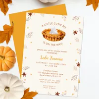 Cutie Pie Fall Baby Shower Invitation