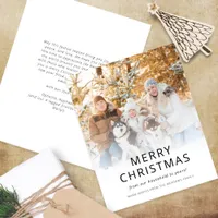 Budget Modern Photo Overlay Christmas Card