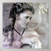 Vintage Lady Poster