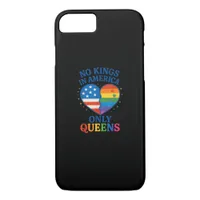 No Kings In America Only Queens Funny Queer Gay Pr iPhone 8/7 Case
