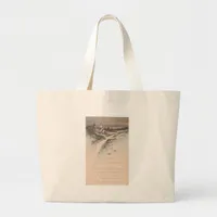 My Friends Christmas Vintage Large Tote Bag