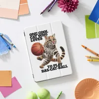 One Cool Cat Who Loves to Play Bas-cat-ball iPad Pro Cover