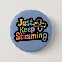 Autism badge Stim on stimming neuro Button