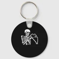 Skeleton Heart Hands Sign Halloween Costume Trendi Keychain