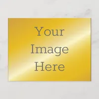 Create Your Own Faux Metallic 14k Gold Postcard