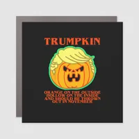 Funny Trumpkin Car Magnet