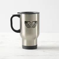 Til Death - Skeleton Heart Hands  Travel Mug