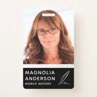 Mobile Notary Photo Employee ID Badge