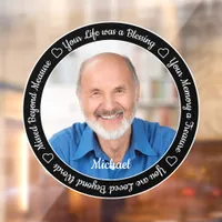 Personalized Photo Remembrance Memorial Window Cling
