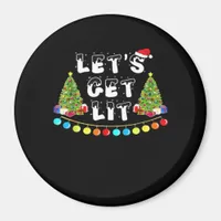 Let's Get Lit Christmas Essential Magnet