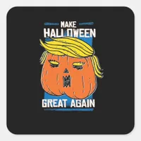Trumpkin Make Halloween Great Again Square Sticker