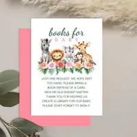 Safari Baby Girl Books for Baby Card | Jungle 