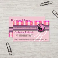 Candy Pink Reiki Health & Beauty Business Cards