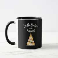 Tis The Season To Pregnant Cute Christmas Tree Men Mug