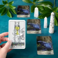 Blue Poison Arrow Frog Tarot Card Deck