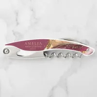 Abstract Sparkling Wedding Party Wine Red ID1018 Waiter's Corkscrew