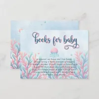 Coral Blue Under The Sea Marine Life Book Request Enclosure Card