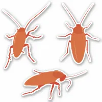 Cockroach Sticker Set