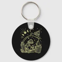 Goblincore Aesthetic Cottagecore Academia Mushroom Keychain