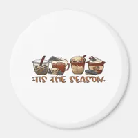 Skeleton Coffee Cups Coffee Lover Magnet