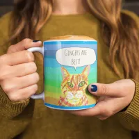 Gingers are the best tabby cat  coffee mug