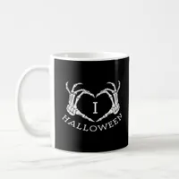 Halloween! Classic - Skeleton Hands Heart Coffee Mug