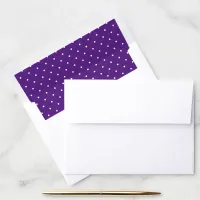 Small White Dots on Purple Envelope Liner