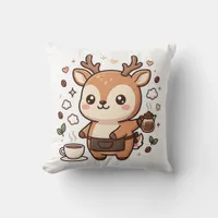 Cute Deer Barista Apron Pillow