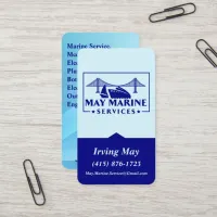 May Marine Services Customizable Logo QR Code URL Business Card