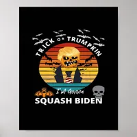 Halloween Trick Or Trumpkin Horror Costume Classic Poster