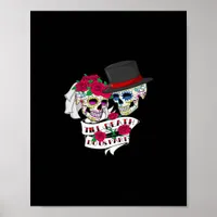 Till Death Do Us Part Skull Poster