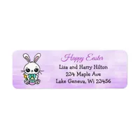 Happy Easter | Cute Easter Bunny   Label