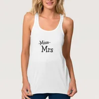 Crossed out Miss, Mrs Wedding Bride Shirt