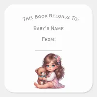 Customize Baby Girl Book Plate