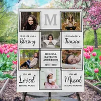 Personalized Funeral Memorial Unique Photo Collage Foam Board