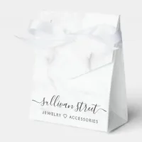 Elegant Marble Small Business Boutique Favor Boxes