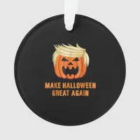 Make Halloween Great Again Funny Trumpkin Classic  Ornament
