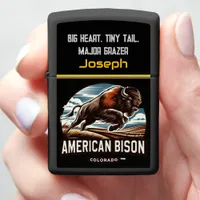 Majestic Bison Colorado Flame Zippo Lighter