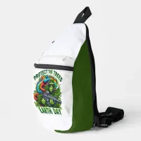 The Mischievous Monkey and the Rainbow Gun Sling Bag