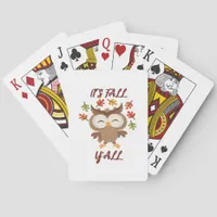 It’s Fall Y’all Quote Trendy Poker Cards