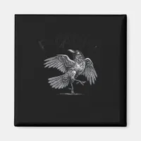 Crow, F-Caw-F Funny Bird Moon Gothic Adult Humor C Magnet