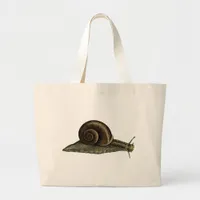 Vintage Snail Large Tote Bag