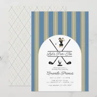 Cloud Dancer, Sage Green & Dusty Blue Ladies Golf  Invitation